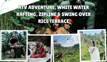 ATV Adventure, White Water Rafting, Zipline & Swing Over Rice Terrace