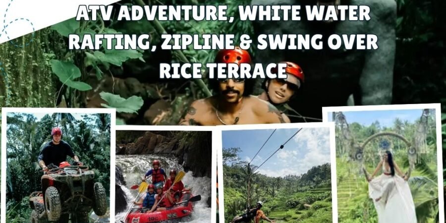 ATV Adventure, White Water Rafting, Zipline & Swing Over Rice Terrace