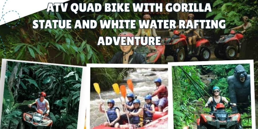 ATV Quad Bike with Gorilla Statue and White Water Rafting Adventure